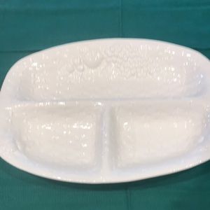 Vintage Portuguese divided serving platter. No chips or cracks.